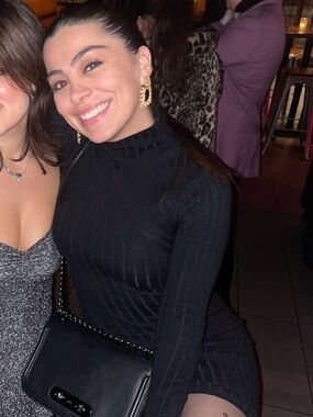 Abercrombie & Fitch Black Ribbed Long-Sleeve Bodycon Dress